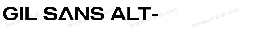 Gil Sans Alt字体转换